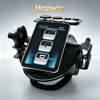 Hazeon 448kHz Tecar Therapy RET CET Устройство для укрепления тела Переносное физиотерапевтическое устройство для глубокой терапии, инструмент для формирования тела, устройство для удаления жира с 2 зондами лихорадки/1 фасциаметром