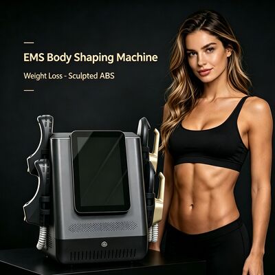 Аппарат EMSlim Neo RF с выходной мощностью 3000 Вт и 4 насадками для моделирования мышц и похудения тела с использованием технологии Emsculpting