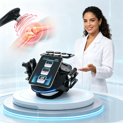 Hazeen Nuevo Modelo Máquina de Fisioterapia de Terapia de Calor Profundo y Belleza Lifting 448KHZ con 3 Manijas Tecar y 8 Cabezales