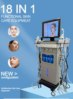 18 в 1 Aqua Exfoliate Oxygen Nourish Repair Facial Bright Spa Professional Device
