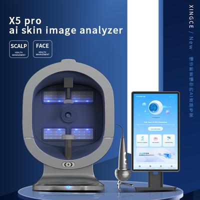 X5 Pro AI Skin Scanner 21-дюймовый многоспектральный прибор для тестирования салона лица