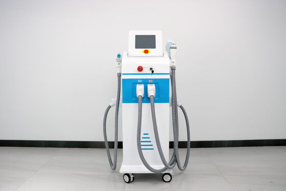 4-в-1 Многофункциональный лазерный бьюти-аппарат Магнитооптический свет Вертикальный с четырьмя насадками Удаление волос Лазерное безболезненное безопасное удаление волос Лазерное удаление татуировок RF-аппарат